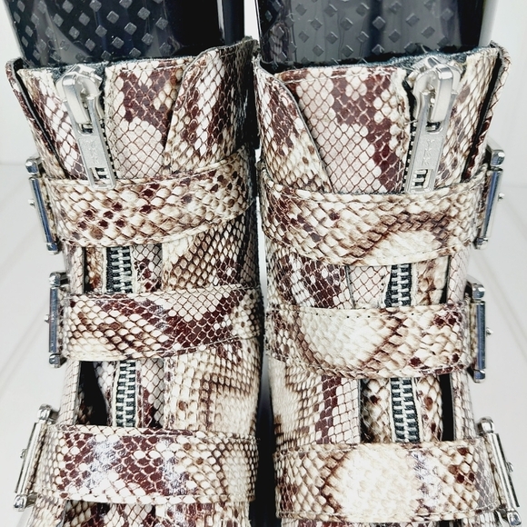 NEW BP Lilly Buckled Snake Print Moto Boot C408 - Picture 13 of 16